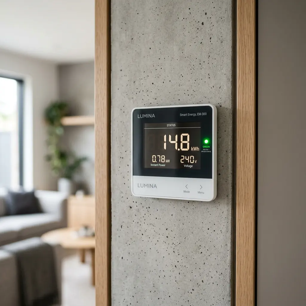 Moderner digitaler Smart-Meter Stromzähler zur präzisen Verbrauchserfassung